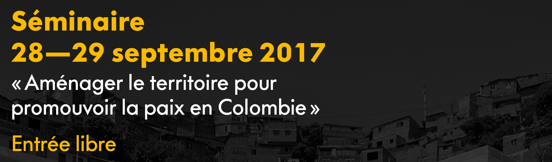 Aménager le territoire pour promouvoir la paix en Colombie