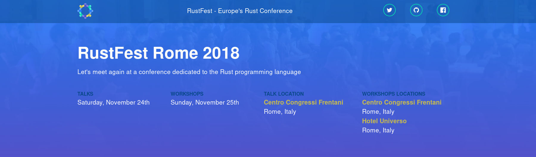 RustFest Rome 2018
