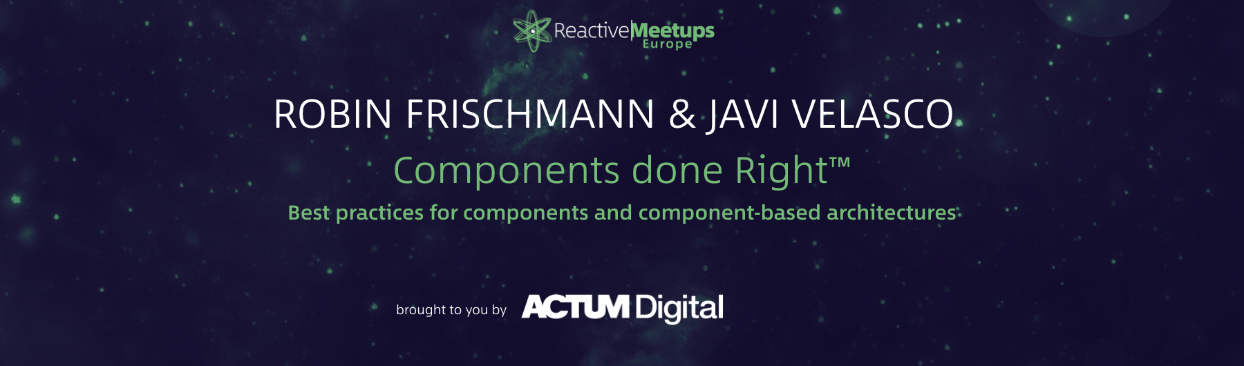 ReactiveMeetups Prague | Frischmann & Velasco