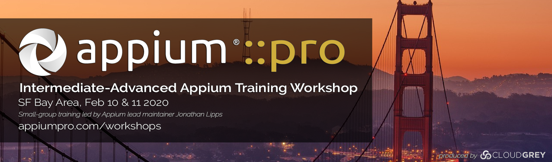Appium Pro Intermediate-Advanced Workshop (SF 2/2020)