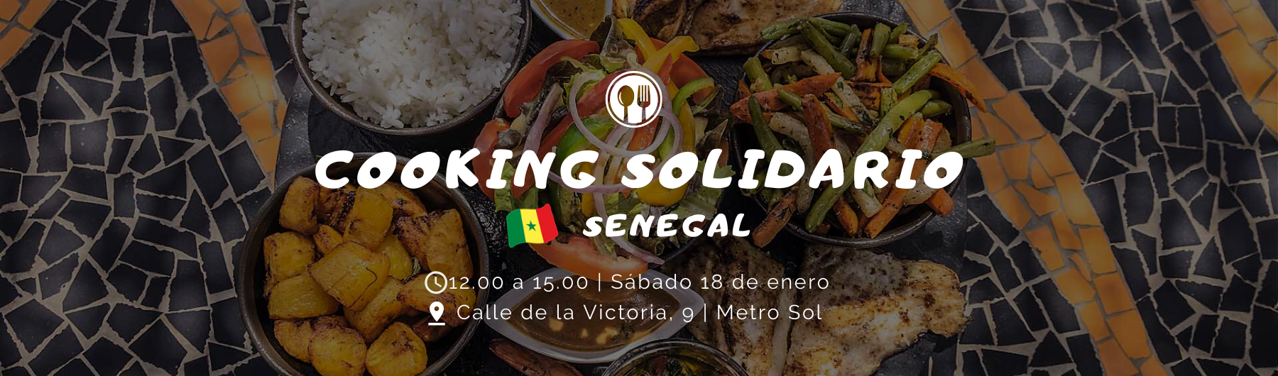 Clase de cocina solidaria senegalesa - 18 enero 2020
