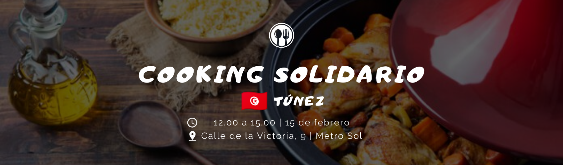 Clase de cocina solidaria Túnez - 15 febrero 2020