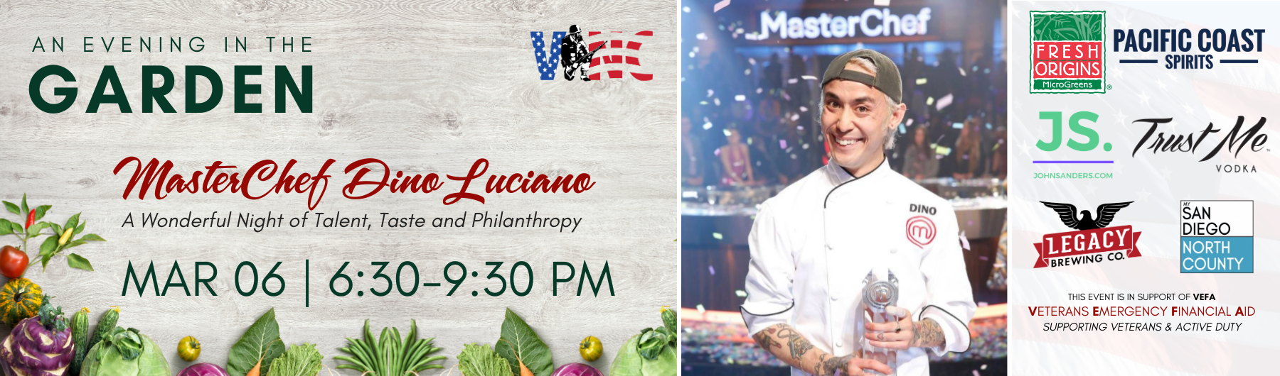 An Evening in the Garden with MasterChef Dino Luciano